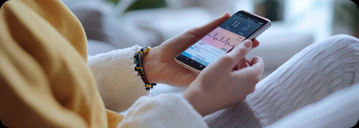 The GlamUP platform running on a mobile phone